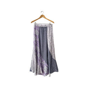 DG2 by Diane Gilman Patchwork Skirt Lavender